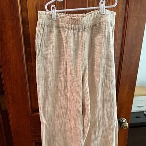 Rails cotton gauze pants
